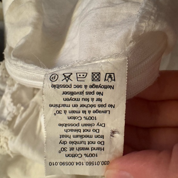 RIXO Cream Lace Detail Blouse - Picture 7 of 7